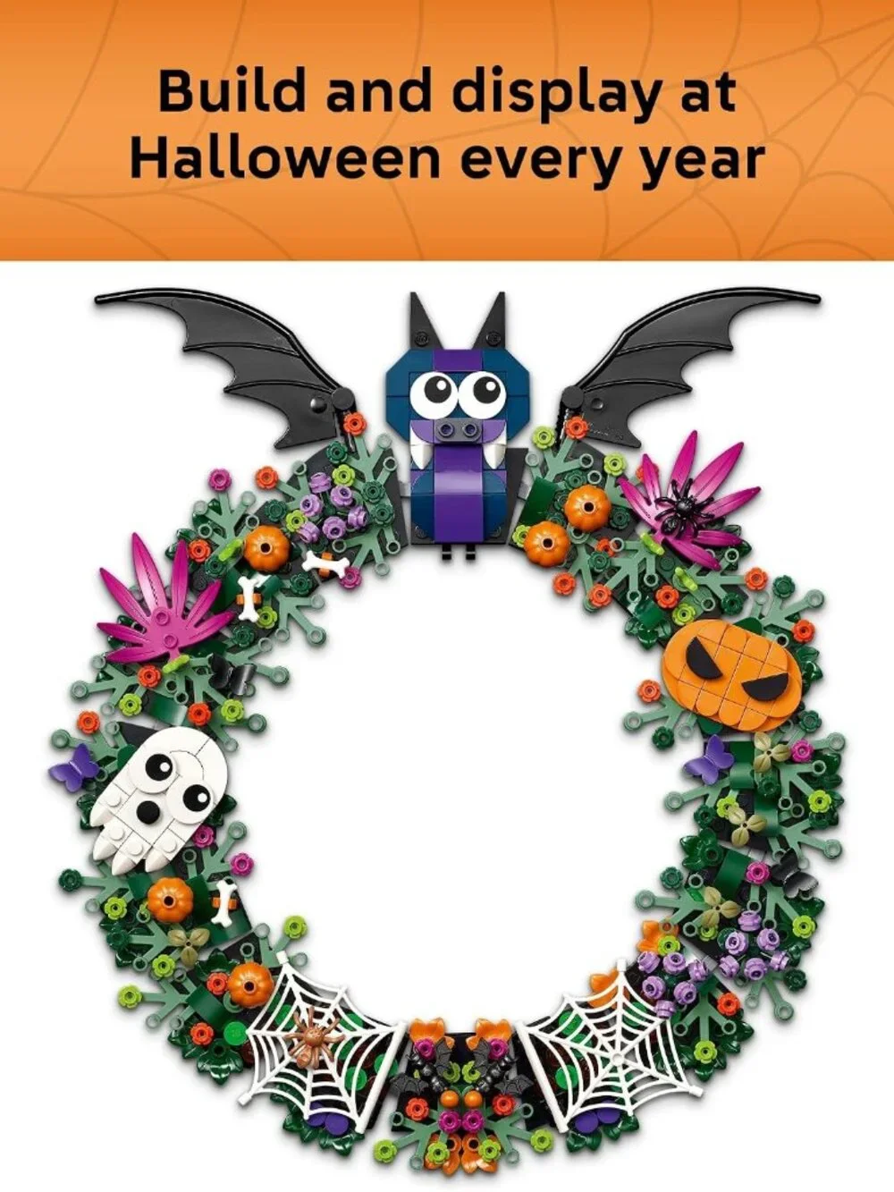 LEGO Halloween Wreath | Building Toys for Boys & Girls, Ages 12+, Halloween